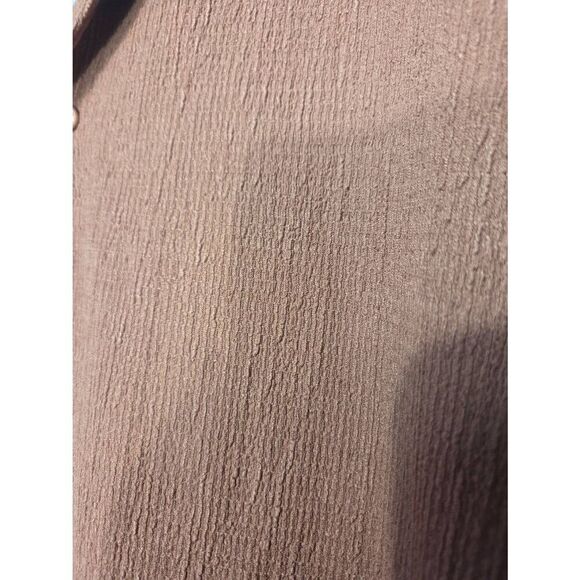 Mauvais Elvissa Relaxed Fit Textured Short Sleeved Shirt in Canyon Sz 5XL - Picture 7 of 8